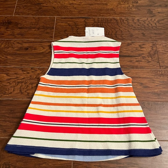 Anthropologie NWT Women’s Size XXS Striped Tank Top Sleeveless Blouse - Picture 2 of 5